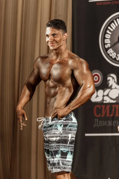 Οδησσός Ουκρανία Οκτωβρίου Διαγωνισμοί Ουκρανικό Bodybuilding Bodybuilding Αθλητισμός Των Ανδρών — Φωτογραφία Αρχείου