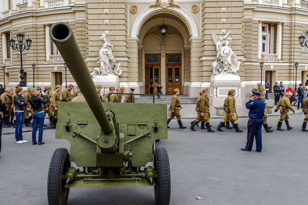 Odessa Ucrania Abril Reconstrucción Fragmentos Eventos Combate 1943 Batalla Odessa — Foto de Stock