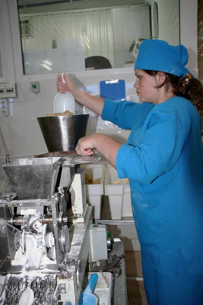 Odessa Ukraine July 2007 Factory Production Food Natural Ingredients Food — Stock Photo, Image