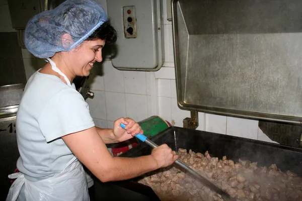 Odessa Ucraina Luglio 2007 Fabbrica Produzione Alimenti Ingredienti Naturali Cibo — Foto Stock