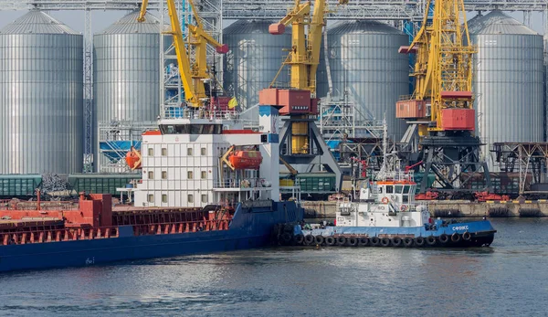 Odessa Ucrania Octubre 2018 Odessa Sea Trade Port Transporte Marítimo — Foto de Stock