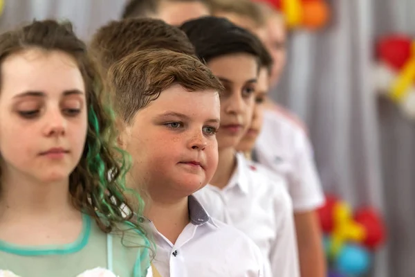 Odessa Ucrania Mayo 2018 Grupo Musical Infantil Canta Baila Escenario — Foto de Stock