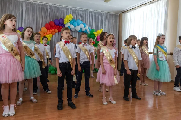 Odessa Ukraine Mai 2018 Kindermusicalgruppe Singt Und Tanzt Auf Der — Stockfoto