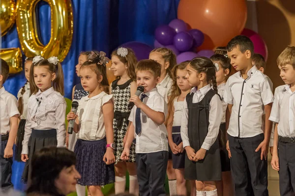 Odessa Ukraine May 2018 Children Musical Group Sing Dance Stage — Stock Photo, Image