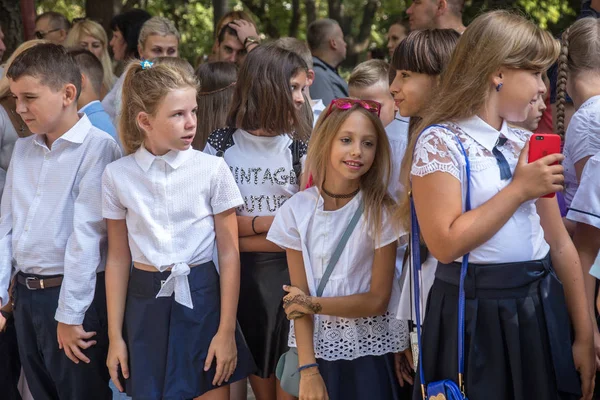 Odessa Ukraina Września 2018 Września Dzień Świętowania Wiedzy Uśmiechający Się — Zdjęcie stockowe