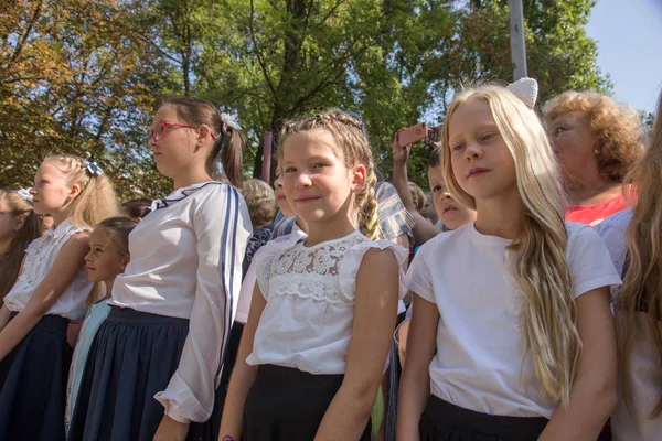 오데사 우크라이나 2018 지식의 그리고 그들의 부모입니다 학교에서 — 스톡 사진