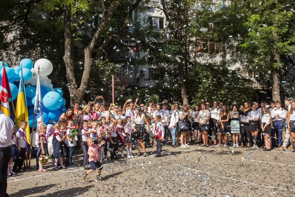 Odessa Ukraine Septembre 2018 1Er Septembre Jour Célébration Connaissance Des — Photo