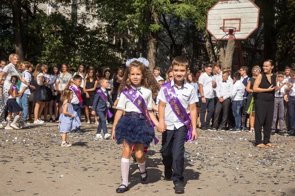 Odessa Ucrania Septiembre 2018 Septiembre Día Celebración Del Conocimiento Sonriendo — Foto de Stock