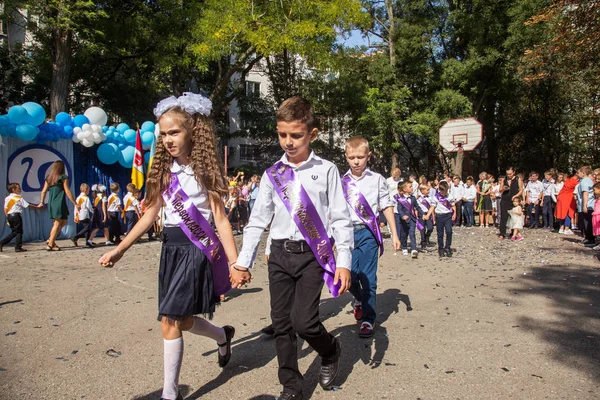 Odessa Ukraine Septembre 2018 1Er Septembre Jour Célébration Connaissance Des — Photo