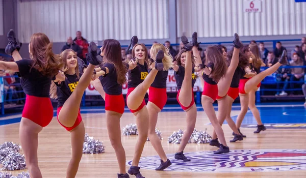 Odessa Ukrayna Mart 2018 Güzel Genç Kızlar Basketbol Şampiyonası Açılış — Stok fotoğraf