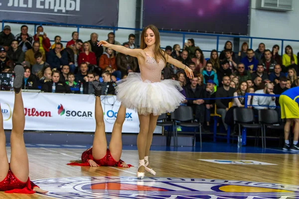 Odessa Ukrayna Mart 2018 Güzel Genç Kızlar Basketbol Şampiyonası Açılış — Stok fotoğraf