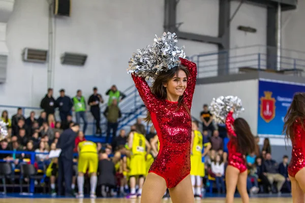 Odessa Ucrania Marzo 2018 Discurso Las Hermosas Jóvenes Del Equipo —  Fotos de Stock