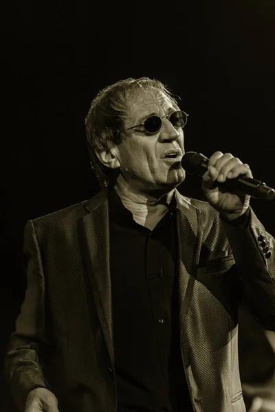 Odessa Ucraina Novembre 2018 Concerto Adriano Celentano Solista Del Gruppo — Foto Stock