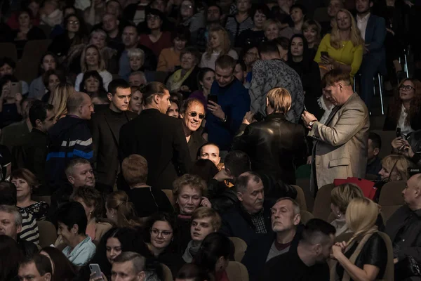 Odessa Ukraine November 2018 Konsertföreställning Adriano Celentano Solist Musikgruppen Adolfo — Stockfoto