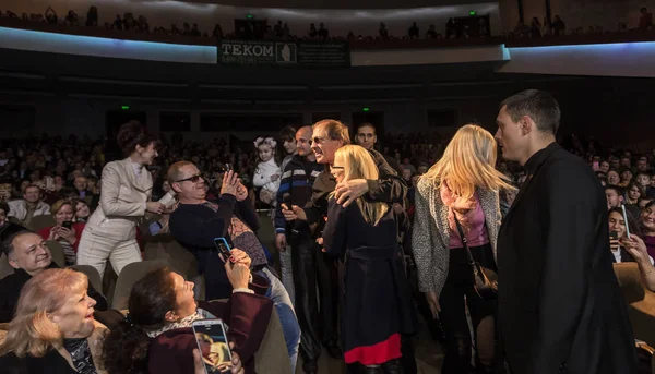 Odessa Ukraine November 2018 Konsertföreställning Adriano Celentano Solist Musikgruppen Adolfo — Stockfoto