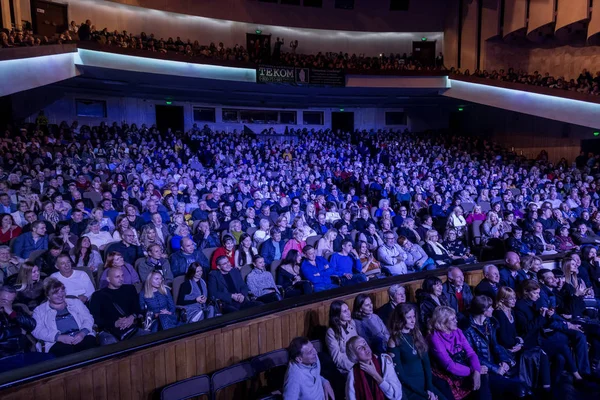 오데사 우크라이나 2018 콘서트 Celentano 창조적인 뮤지컬 동안에 극장에 기쁨과 — 스톡 사진