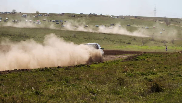 Odessa Ukraine Abril 2017 Campeonato Tradicional Rali Autocross Carro Corrida — Fotografia de Stock