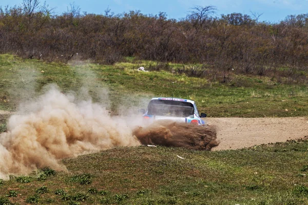 Odessa Ukraine Kwietnia 2017 Tradycyjne Rajdowe Mistrzostwa Autocross Samochód Wyścigowy — Zdjęcie stockowe