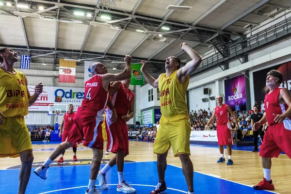 Odessa Ucrania Septiembre 2017 Jugadores Baloncesto Veteranos Del Deporte Amistoso — Foto de Stock