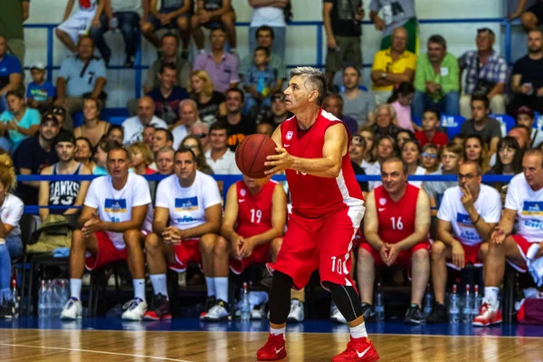 Odessa Ukraine Sept 2017 Basketball Players Veterans Sport Friendly Meeting — Stock Photo, Image