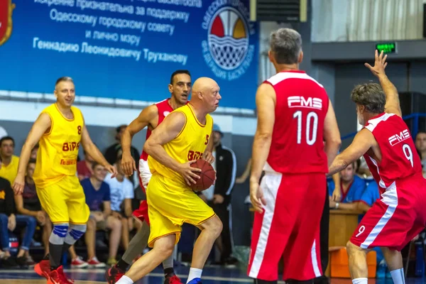 Odessa Ukraine Set 2017 Jogadores Basquete Veteranos Esporte Encontro Amigável — Fotografia de Stock