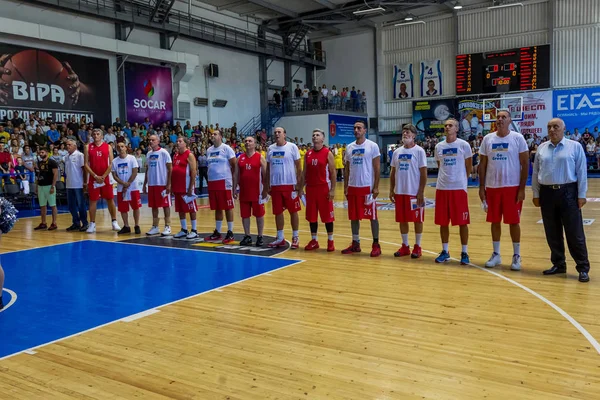 Odessa Ucrania Septiembre 2017 Jugadores Baloncesto Veteranos Del Deporte Amistoso — Foto de Stock