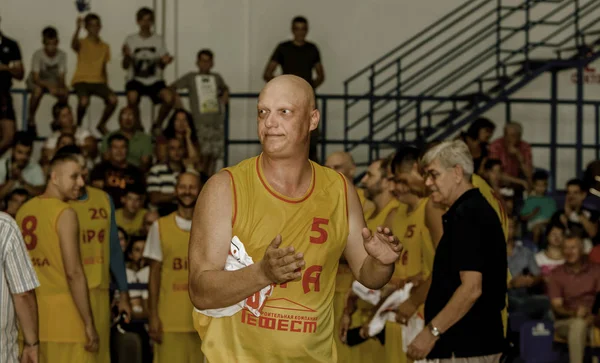 Odessa Ucrania Septiembre 2017 Jugadores Baloncesto Veteranos Del Deporte Amistoso — Foto de Stock