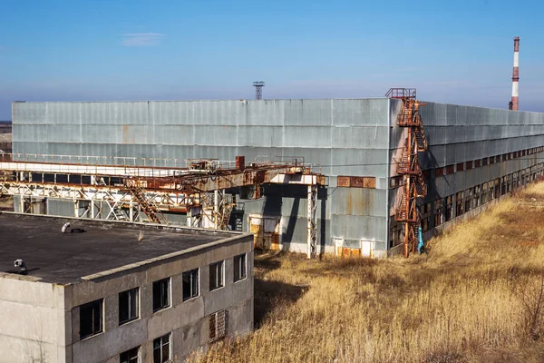 Cuerpo Una Antigua Planta Industrial Abandonada Construcción Abandonada Una Central — Foto de Stock