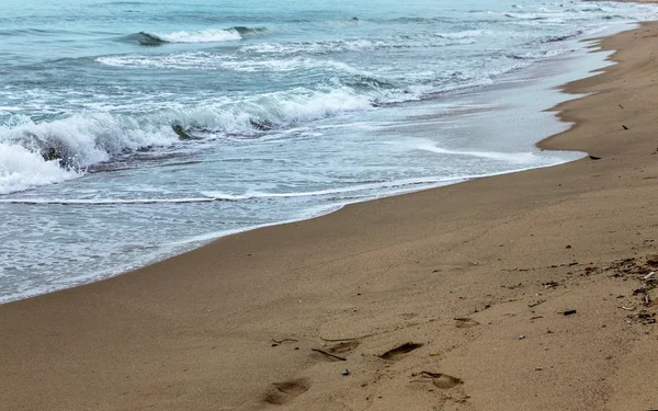 Menschenleere Wilde Strände Ohne Menschen Schöner Wilder Strand Mit Klarem — Stockfoto