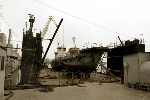 Archief 2008 Haven Van Oest Donau Werd Verwoest Crisis Oude — Stockfoto