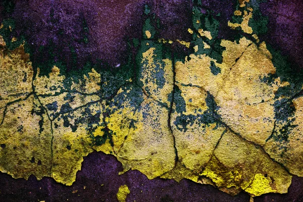 Textura Arte Velha Vazia Parede Tijolo Gesso Pintado Superfície Riscada — Fotografia de Stock