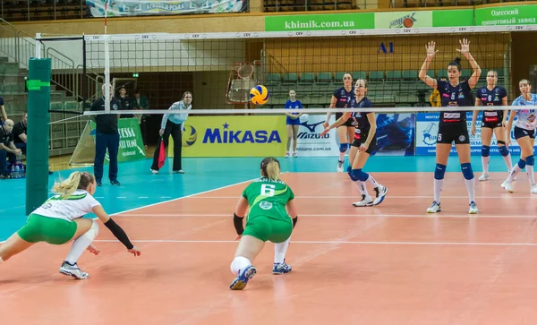 Odessa Ukrayna Kasım 2018 2019 Cev Voleybol Cup Kadınlar Finali — Stok fotoğraf