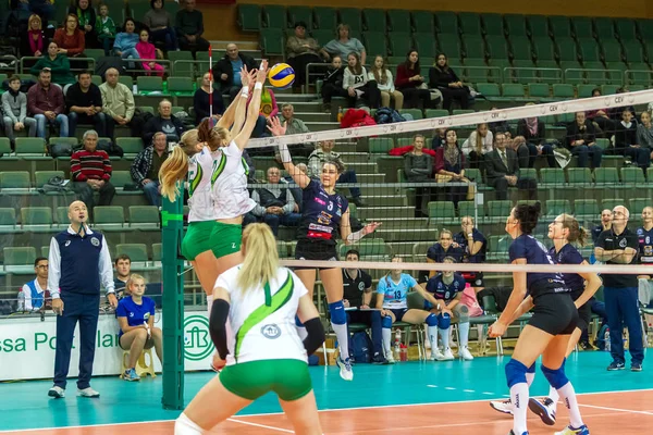 Odessa Ukrayna Kasım 2018 2019 Cev Voleybol Cup Kadınlar Finali — Stok fotoğraf