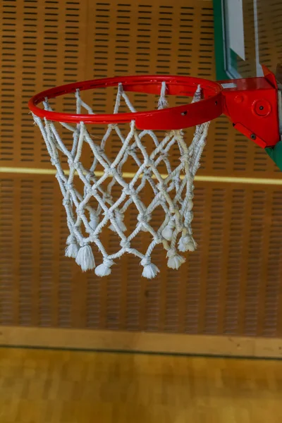 Баскетбольний Баскетбол Червоний Баскетбольний Кільце Баскетбольне Кільце — стокове фото