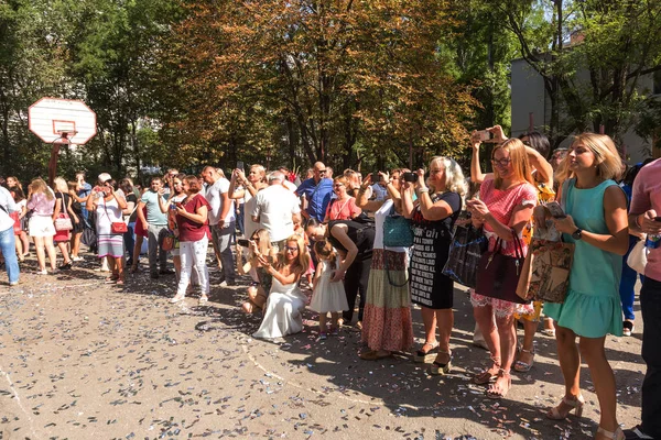 Odessa Ukraine Septembre 2018 Des Parents Heureux Des Mères Prennent — Photo