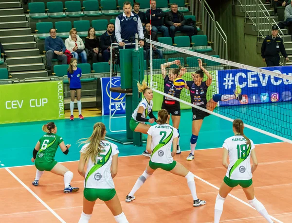 Odessa Ukrayna Kasım 2018 2019 Cev Voleybol Cup Kadınlar Finali — Stok fotoğraf