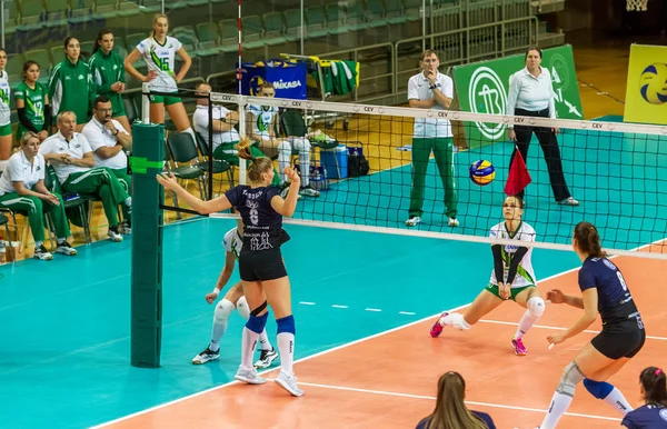 Odessa Ukrayna Kasım 2018 2019 Cev Voleybol Cup Kadınlar Finali — Stok fotoğraf