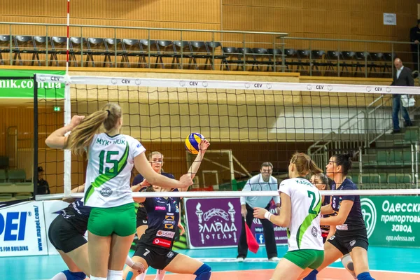 Odessa Ukrayna Kasım 2018 2019 Cev Voleybol Cup Kadınlar Finali — Stok fotoğraf