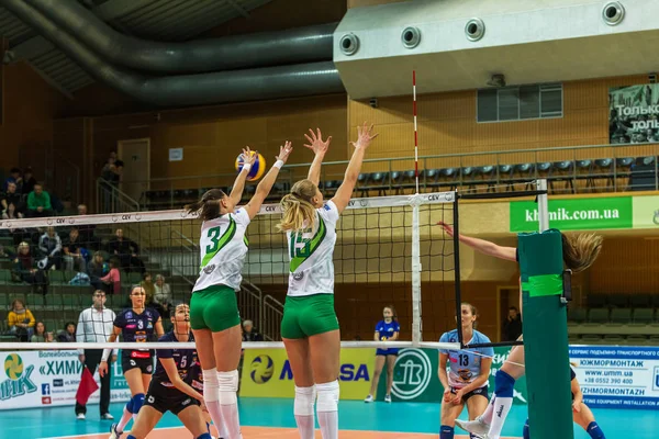 Odessa Ukrayna Kasım 2018 2019 Cev Voleybol Cup Kadınlar Finali — Stok fotoğraf