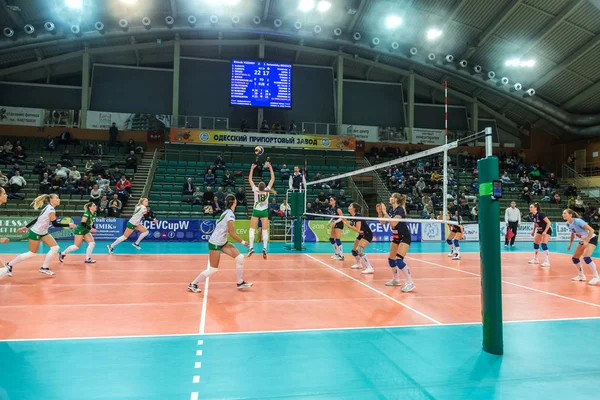 Odessa Ucraina Novembre 2018 2019 Cev Volleyball Cup Donne 16A — Foto Stock