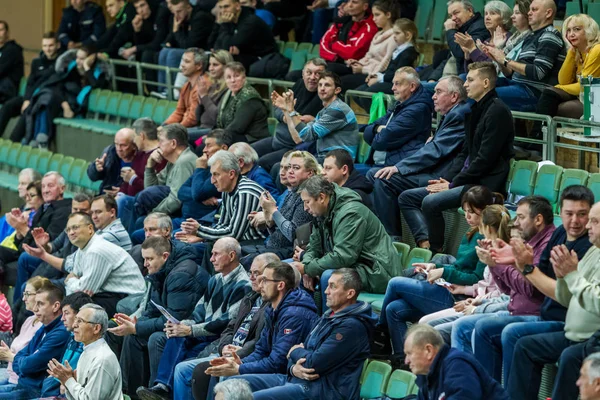 Odessa Ukrayna Kasım 2018 Voleybol Avrupa Şampiyonası Sırasında Standları Hayranları — Stok fotoğraf