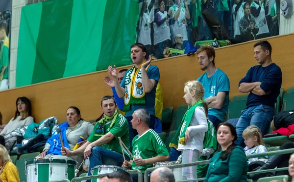 Odessa Ukrayna Kasım 2018 Voleybol Avrupa Şampiyonası Sırasında Standları Hayranları — Stok fotoğraf