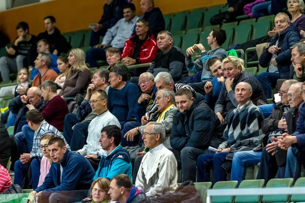 Odessa Ukraine November 2018 Excited Screaming Fans Stands European Championship — Stock Photo, Image