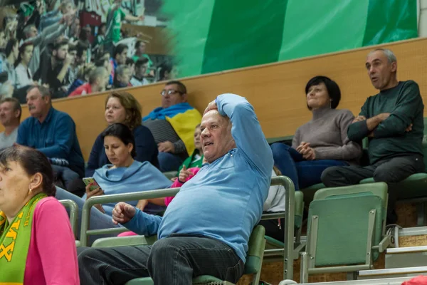 Odessa Ukraine November 2018 Excited Screaming Fans Stands European Championship — Stock Photo, Image