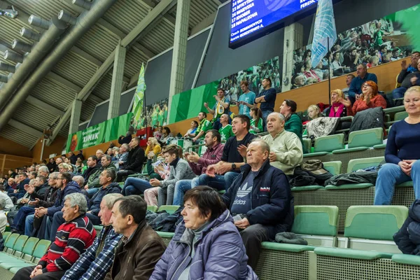 Odessa Ukrayna Kasım 2018 Voleybol Avrupa Şampiyonası Sırasında Standları Hayranları — Stok fotoğraf