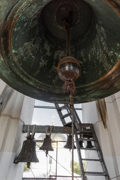 Ancient bronze church bell in the Orthodox Christian church. Odessa
