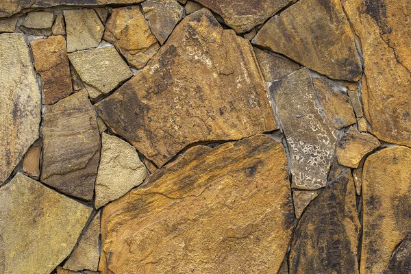 Dinding Yang Dibangun Dari Batu Alami Dapat Digunakan Sebagai Latar — Stok Foto