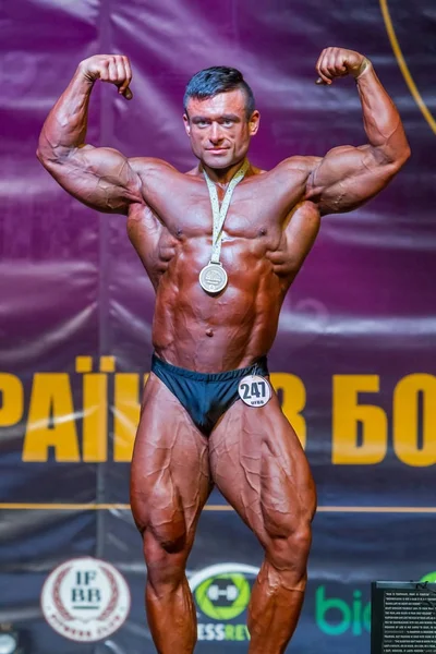 Odessa Ukraine October 2016 Athletes Men Participate Championship Ukraine Bodybuilding — Stock Photo, Image