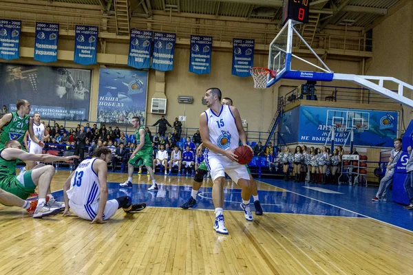 Odessa Ucrania Noviembre Momento Dramático Para Copa Ucrania Baloncesto Entre —  Fotos de Stock