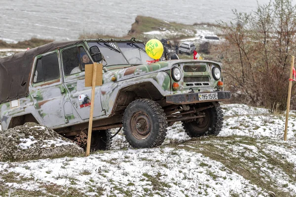 Odessa Ukraine Décembre 2014 Des Voitures Hors Route 4X4 Sur — Photo